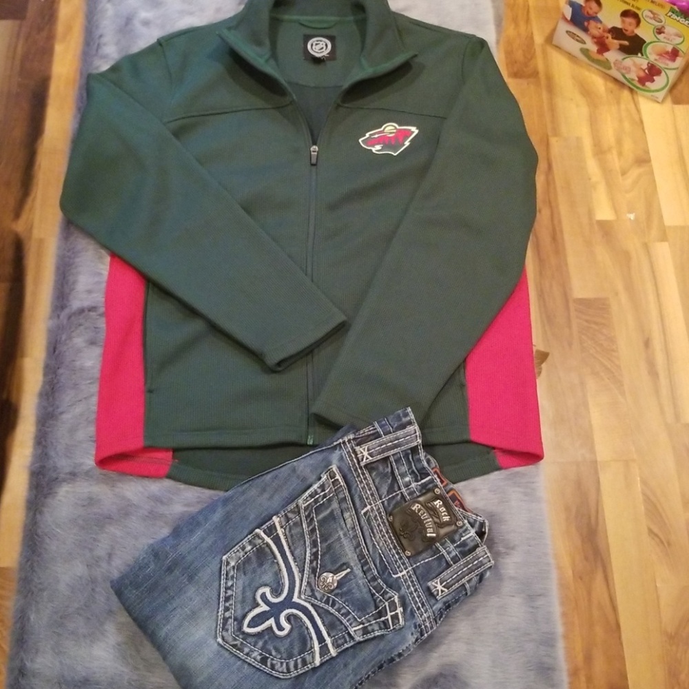 NHL MN WILD licensed zip up